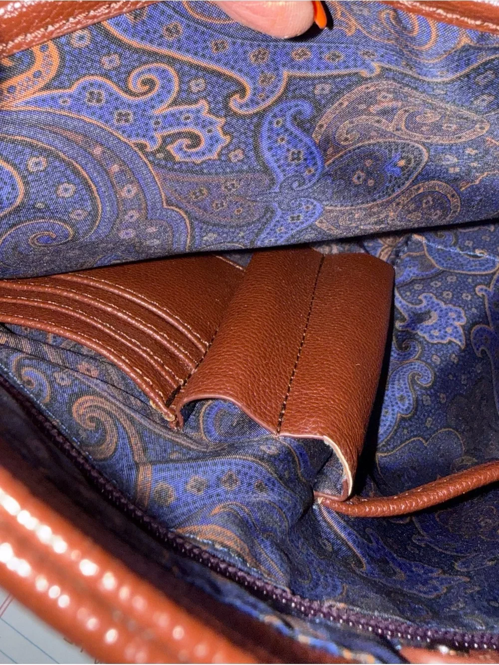 Robert Graham Brown Leather Messenger Bag,  Very Good Condition.